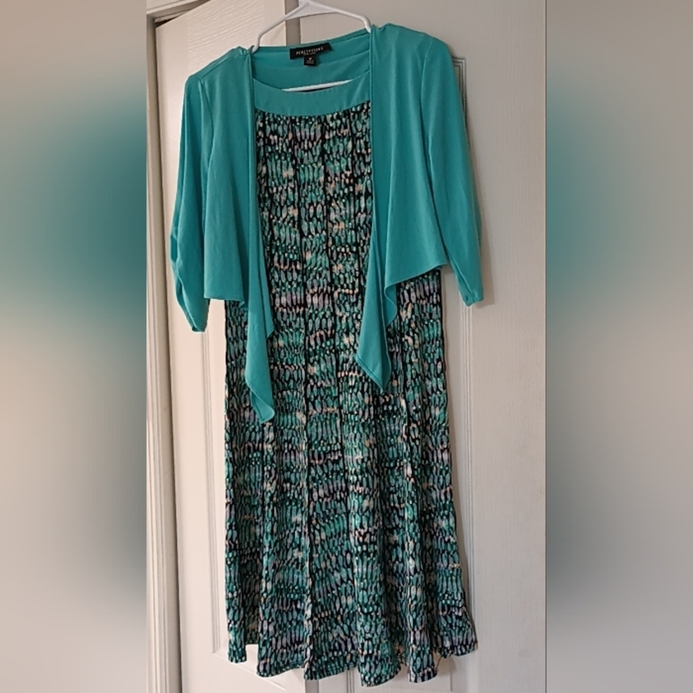 Dress with Matching Overcoat